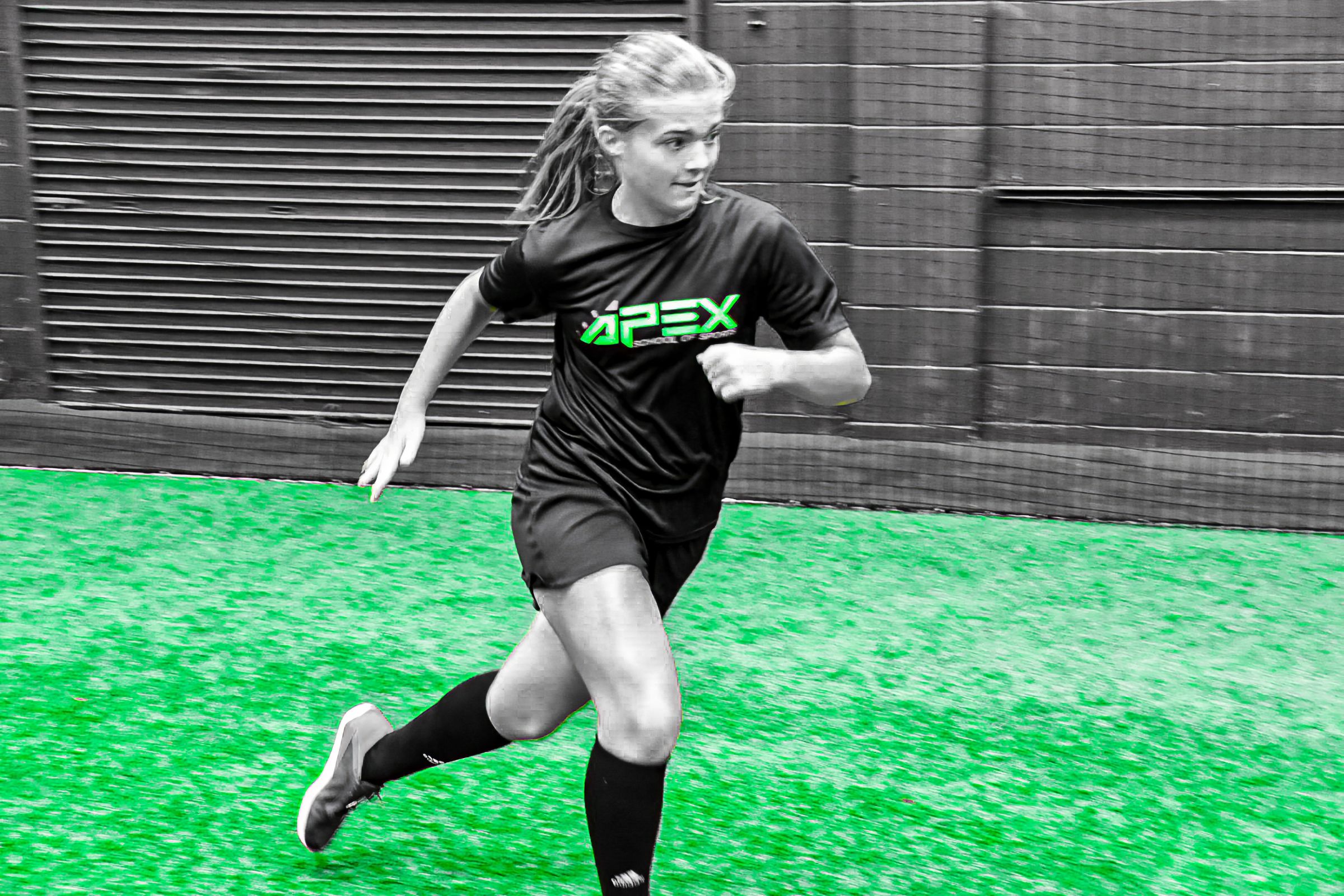 APEX player running with the ball